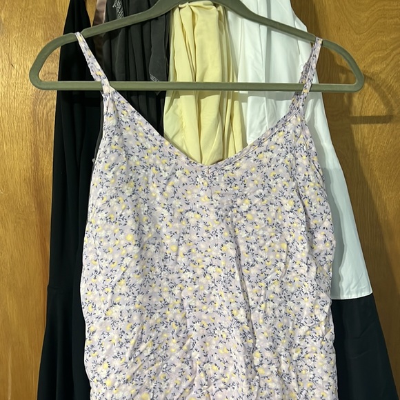 Midi Lavander Floral dress with sweater - Picture 3 of 3